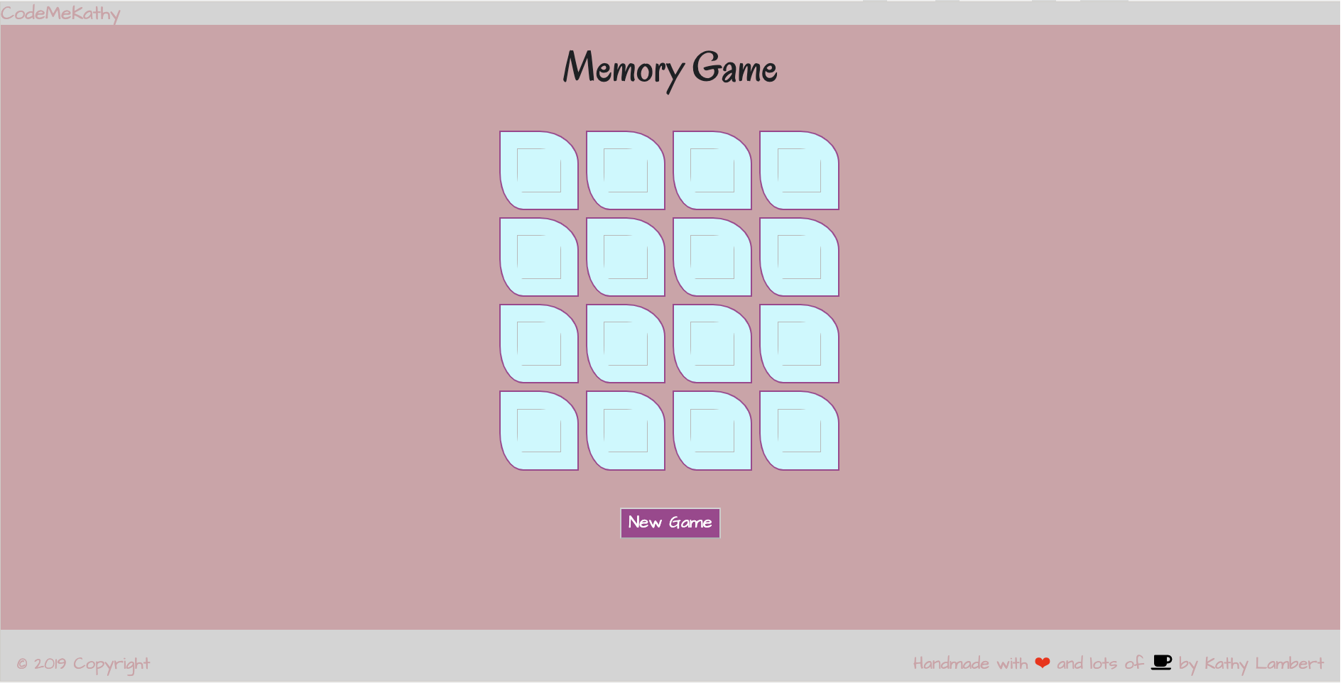 Memory Game Picture